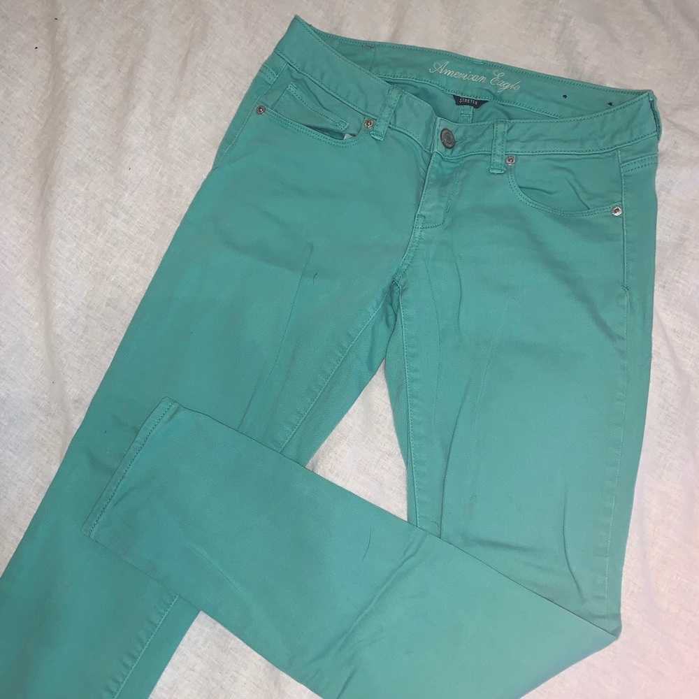 AE skinny colored jeans